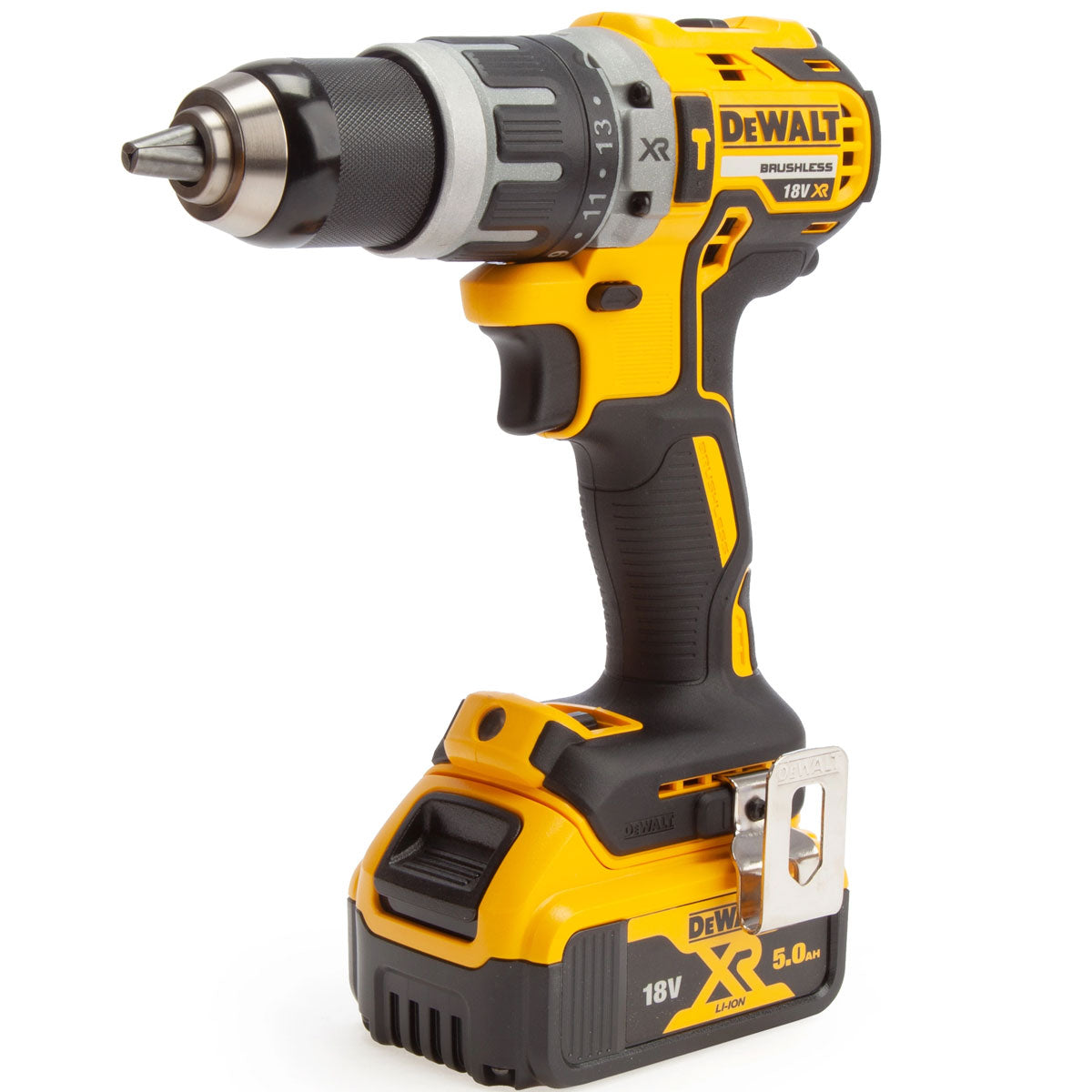 Dewalt DCK2071P2T 18V SDS Plus Hammer Drill & Combi Drill with 2 x 5.0Ah Battery Charger In Case - MonkeyTools