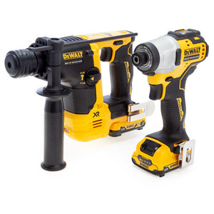 Dewalt DCK2104L2T XR Hammer & Impact Driver Twin Pack with 2x 3.0Ah Batteries 12V - MonkeyTools
