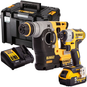 DeWalt DCK2532P2 18V XR Brushless Hammer Drill & Impact Driver With 2 x 5.0Ah Batteries Charger - MonkeyTools