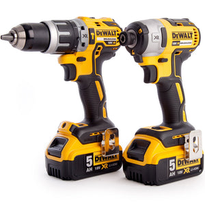 Dewalt DCK266P2-GB 18V XR Brushless Twin Pack With 2 x 5.0Ah Batteries Charger In Case - SPL - MonkeyTools