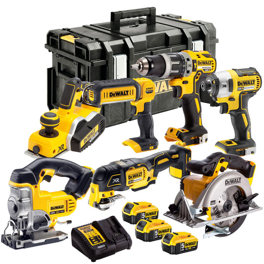Dewalt DCK665P3T1 18V 7 Piece Power Tool Kit with 3 x 5.0Ah Batteries - MonkeyTools