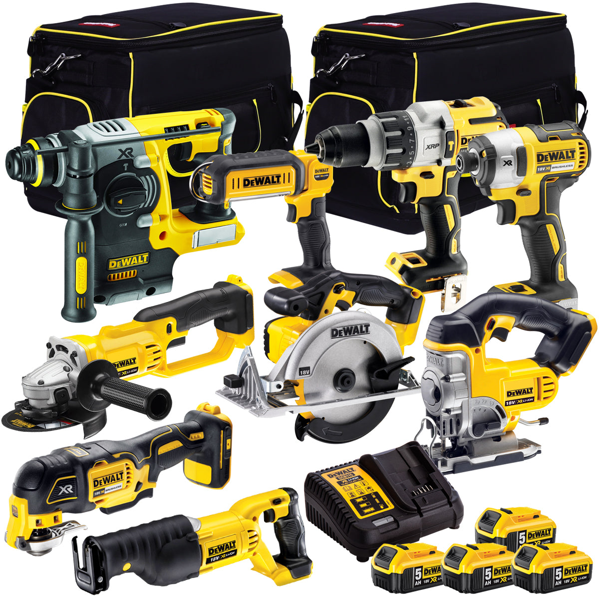 Dewalt DCKT4T79P5T 18V 9 Piece Cordless Kit - MonkeyTools