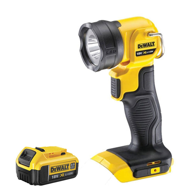 DeWalt DCL040N 18V Cordless Work Light Torch with 1 x 4.0Ah Battery - MonkeyTools