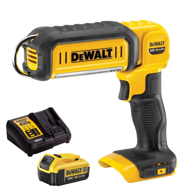 Dewalt DCL050N 18V Handheld LED Work Light Torch with 1 x 4.0Ah Battery Charger - MonkeyTools
