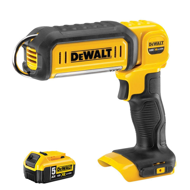 Dewalt DCL050N 18V Handheld LED Work Light Torch with 1 x 5.0Ah Battery - MonkeyTools