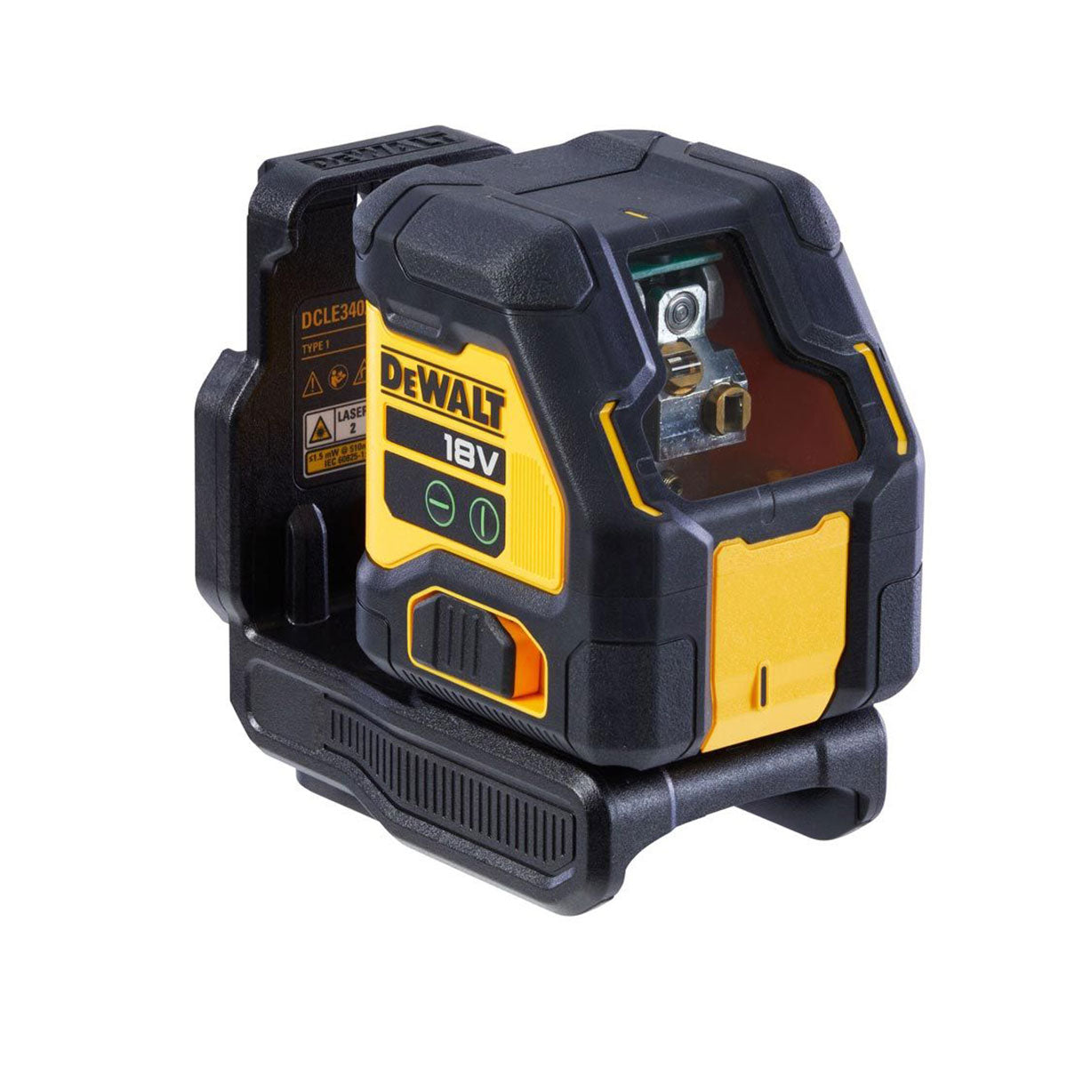 Dewalt DCLE34021D1-GB 18V XR Green Cross Line Laser 1 x 2.0Ah Battery Charger & Case - MonkeyTools
