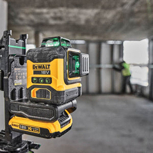 Dewalt DCLE34031D1 18V Compact 3 x 360 Green Laser with 1 x 2.0Ah Battery, Charger & Case - MonkeyTools