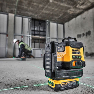 Dewalt DCLE34031D1 18V Compact 3 x 360 Green Laser with 1 x 2.0Ah Battery, Charger & Case - MonkeyTools