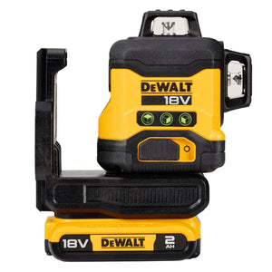 Dewalt DCLE34031D1 18V Compact 3 x 360 Green Laser with 1 x 2.0Ah Battery, Charger & Case - MonkeyTools