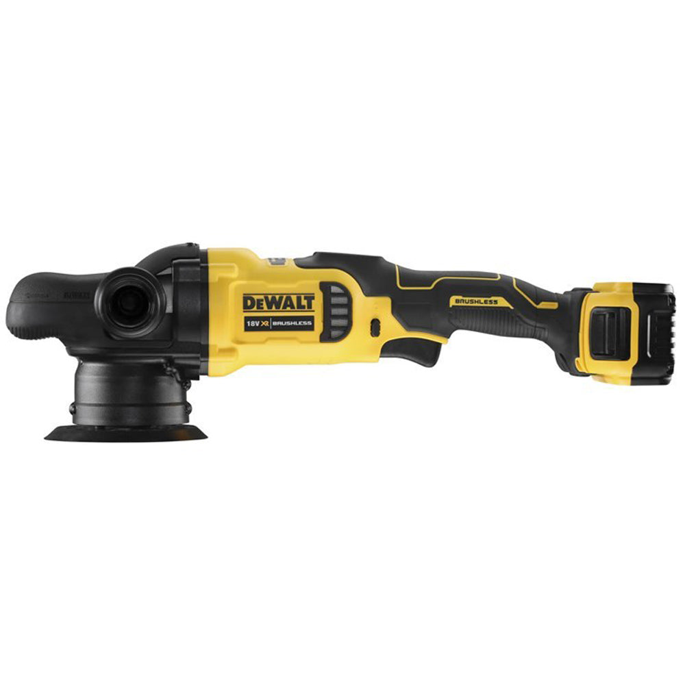 Dewalt DCM848P2 18V Brushless 125mm Dual Action Polisher 2 x 5.0Ah Battery Charger & Bag - MonkeyTools
