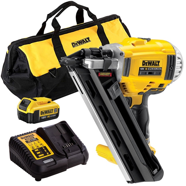 Dewalt DCN692 18V Brushless First Fix Framing Nailer with 1 x 4.0Ah Battery & Charger T4TKIT-835 - MonkeyTools