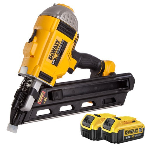 DeWalt DCN692 18V Brushless First Fix Framing Nailer with 2 x 4.0Ah Battery - MonkeyTools