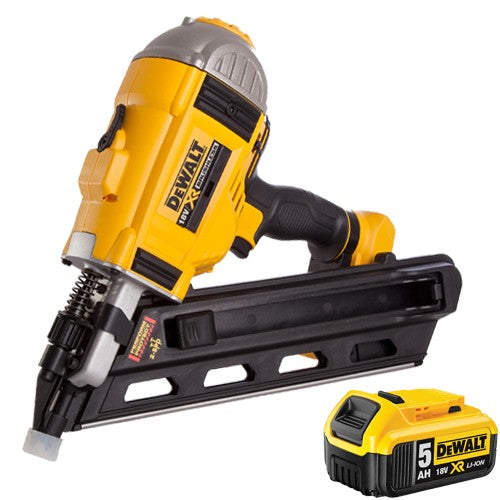 DeWalt DCN692N 18V Brushless First Fix Framing Nailer with 1 x 5.0Ah Battery - MonkeyTools