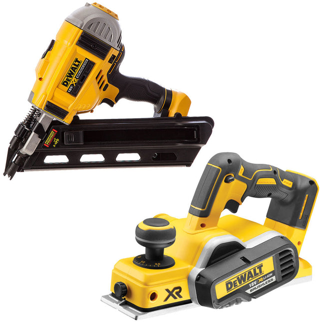 DeWalt DCN692N 18V First Fix 90mm Framing Nailer With DCP580N 18V Planer Body - MonkeyTools