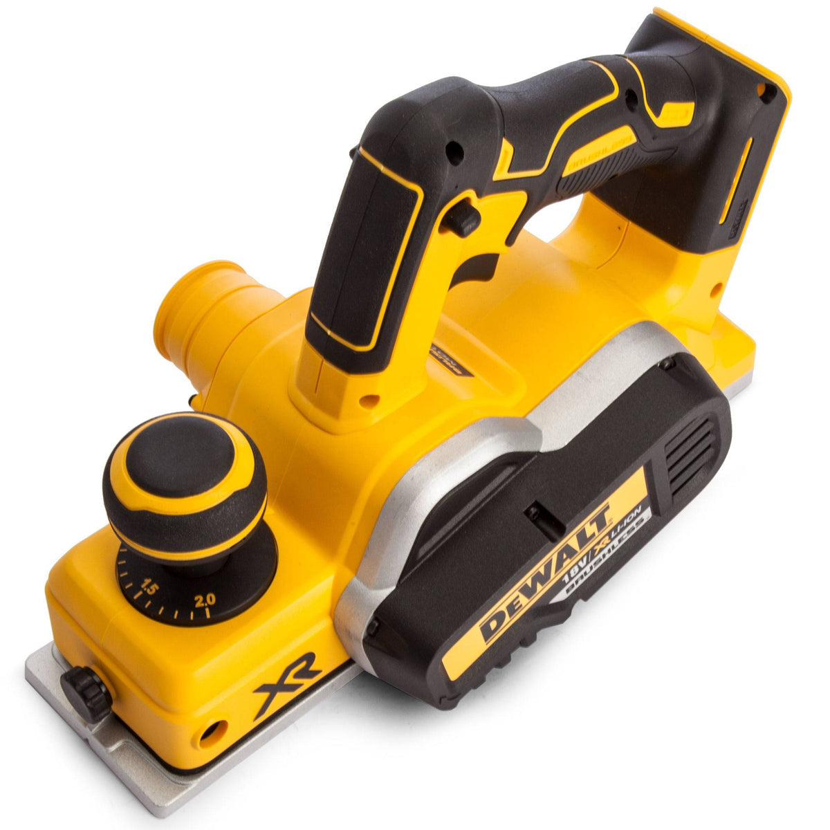 Dewalt DCP580N 18V Cordless Brushless 82mm Planer with 1 x 5.0Ah Battery Charger & Bag - MonkeyTools