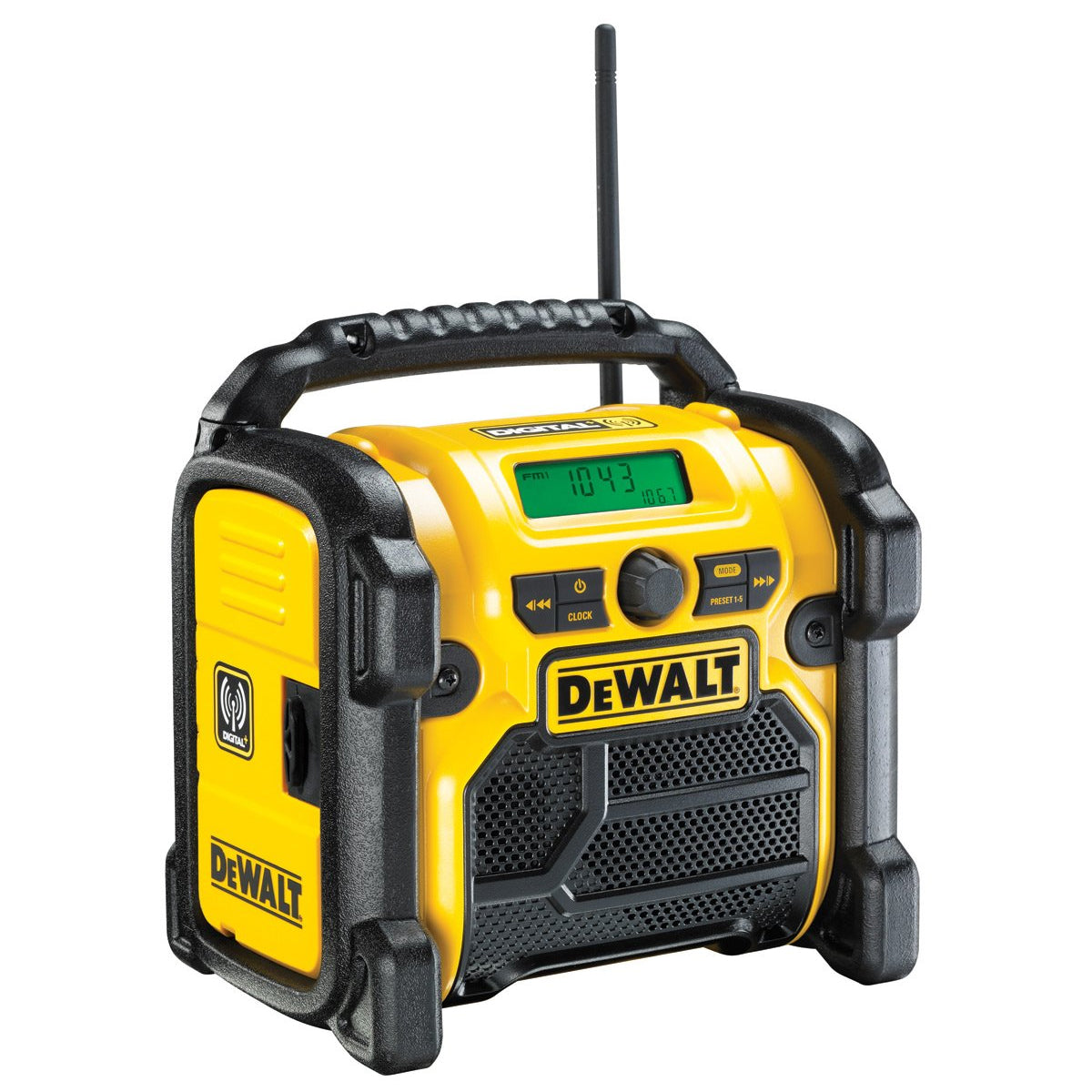 Dewalt DCR020 XR 10.8V 18V Compact DAB Digital Jobsite Radio 240V Body Only - MonkeyTools
