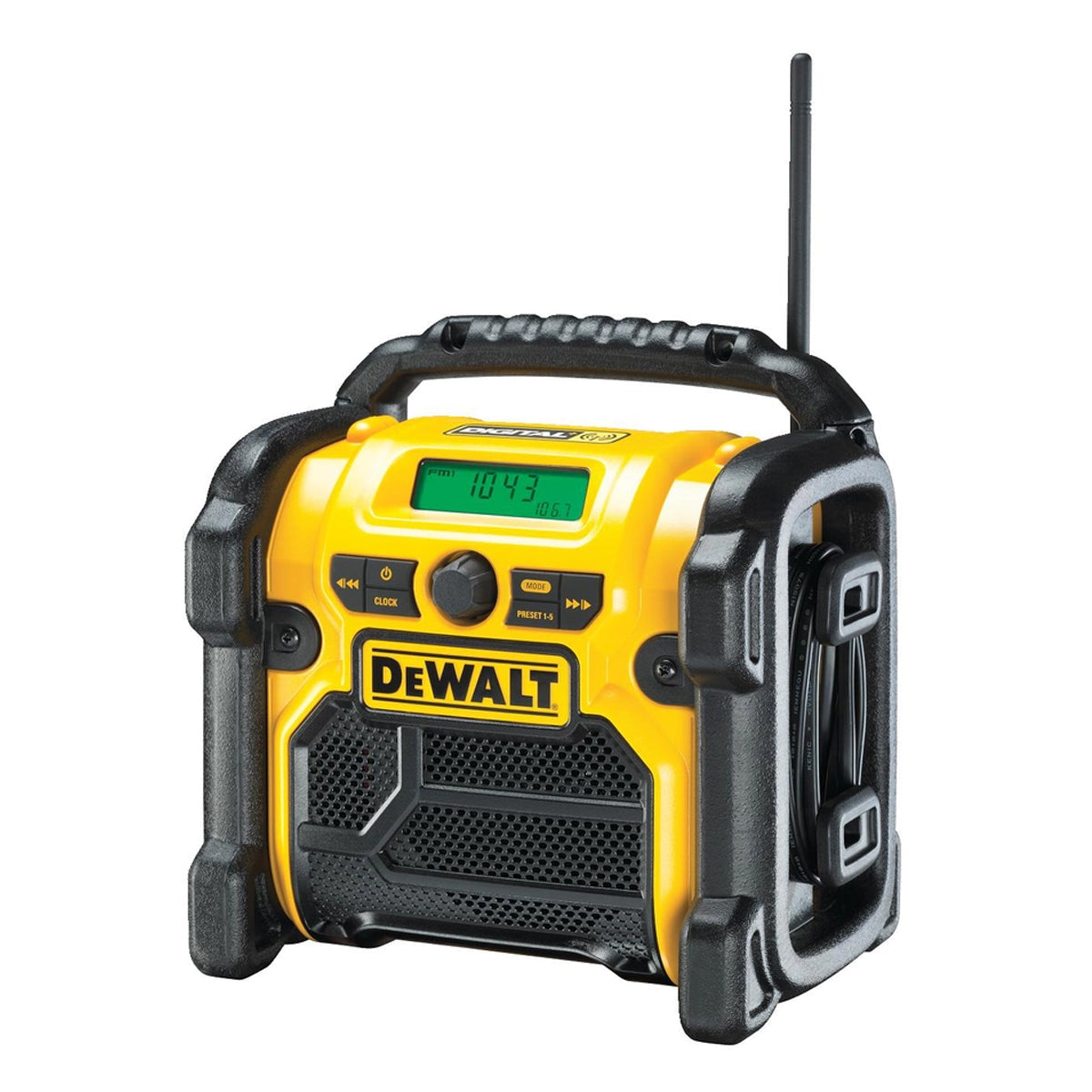 Dewalt DCR020 XR 10.8V 18V Compact DAB Digital Jobsite Radio 240V Body Only - MonkeyTools
