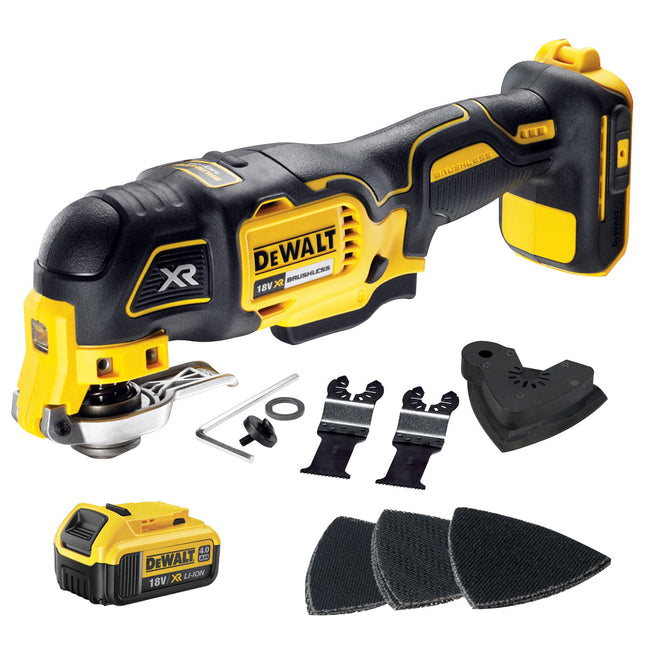 Dewalt DCS355N 18V Brushless Oscillating Multi-Tool With 4.0Ah Battery - MonkeyTools