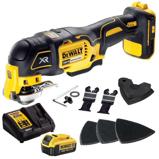Dewalt DCS355N 18V Brushless Oscillating Multi-Tool With 4.0Ah Battery & Charger - MonkeyTools