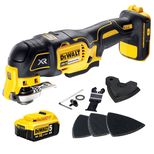 Dewalt DCS355N 18V Brushless Oscillating Multi-Tool With 5.0Ah Battery - MonkeyTools