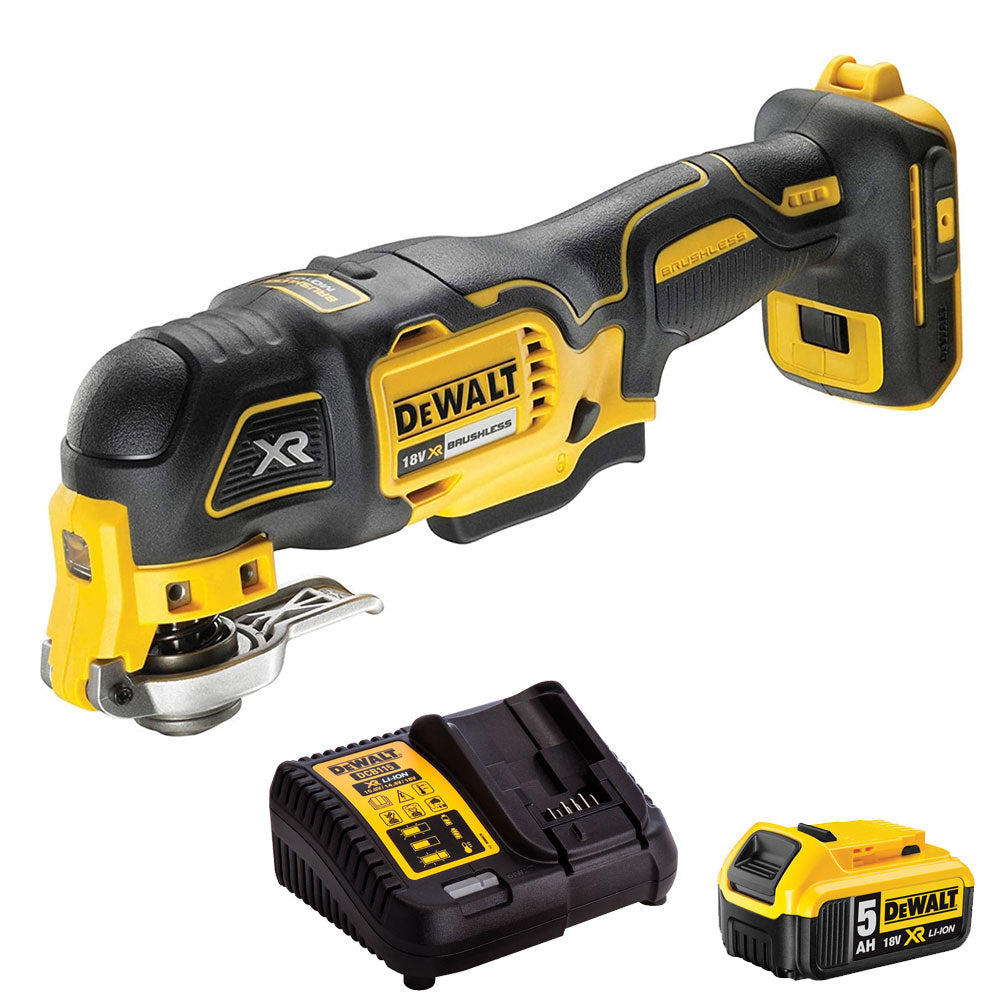 Dewalt DCS356N 18V Brushless Oscillating MultiTool with 1 x 5.0Ah Battery & Charger - MonkeyTools