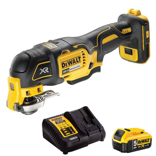 Dewalt DCS356N 18V Brushless Oscillating MultiTool with 1 x 5.0Ah Battery & Charger - MonkeyTools