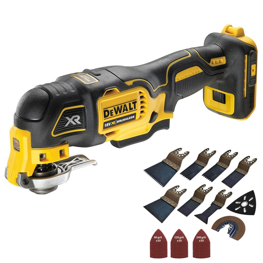 Dewalt DCS356N 18V Oscillating Brushless Multitool with 39 Piece Accessories Set - MonkeyTools