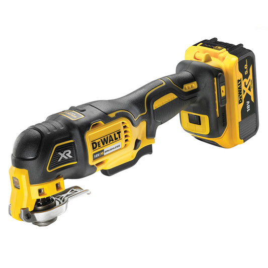 Dewalt DCS356P2 18V XR Brushless Oscillating Multi-Tool With 2 x 5.0Ah Batteries Charger In Case - MonkeyTools