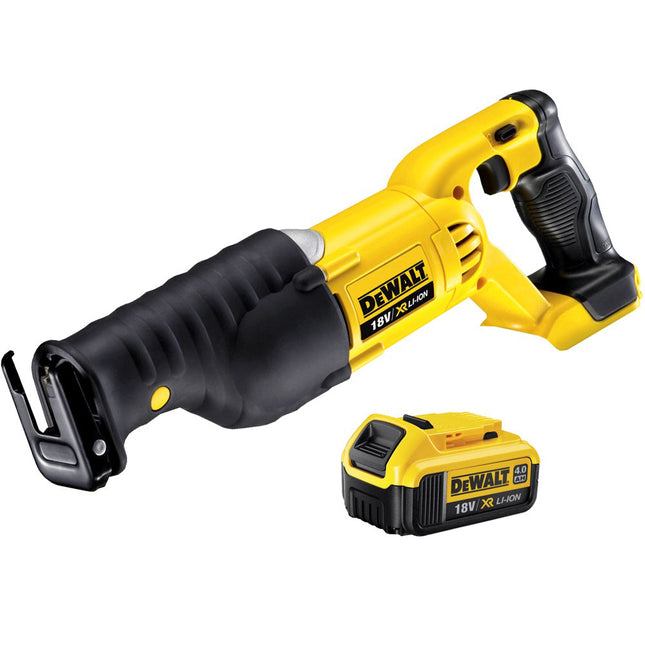 DeWalt DCS380N 18V XR Reciprocating Saw with 1 x 4.0Ah Li-Ion Battery - MonkeyTools