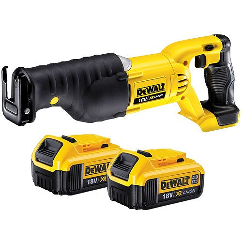 DeWalt DCS380N 18v XR Reciprocating Saw with 2 x 4.0Ah Li-Ion Battery - MonkeyTools