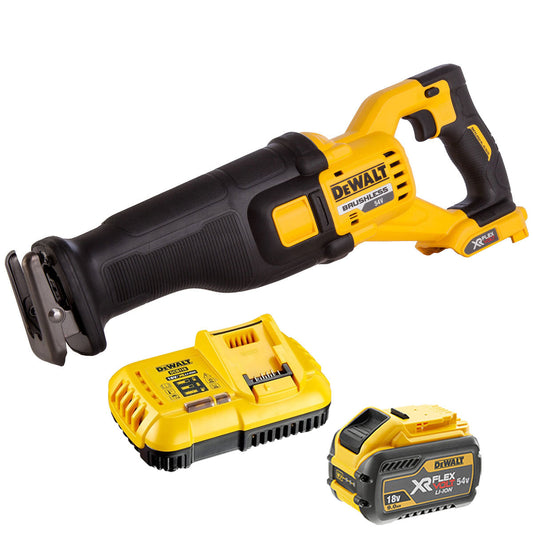 Dewalt DCS388N 54V Flexvolt Brushless Reciprocating Saw with 1 x 9.0Ah Batteries & Charger - MonkeyTools