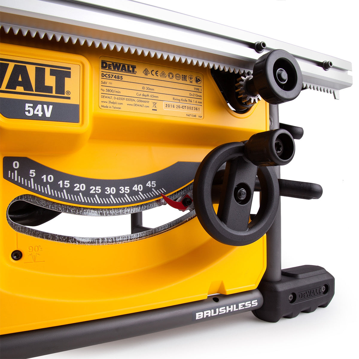 Dewalt DCS7485T2 54V Flexvolt 210mm Table Saw with 2 x 6.0Ah Batteries & Charger - MonkeyTools