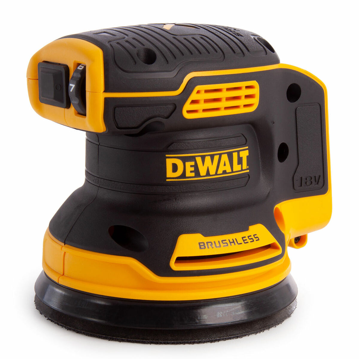 Dewalt DCW210N 18V Brushless 125mm Random Orbital Sander with 1 x 5.0Ah Battery - MonkeyTools