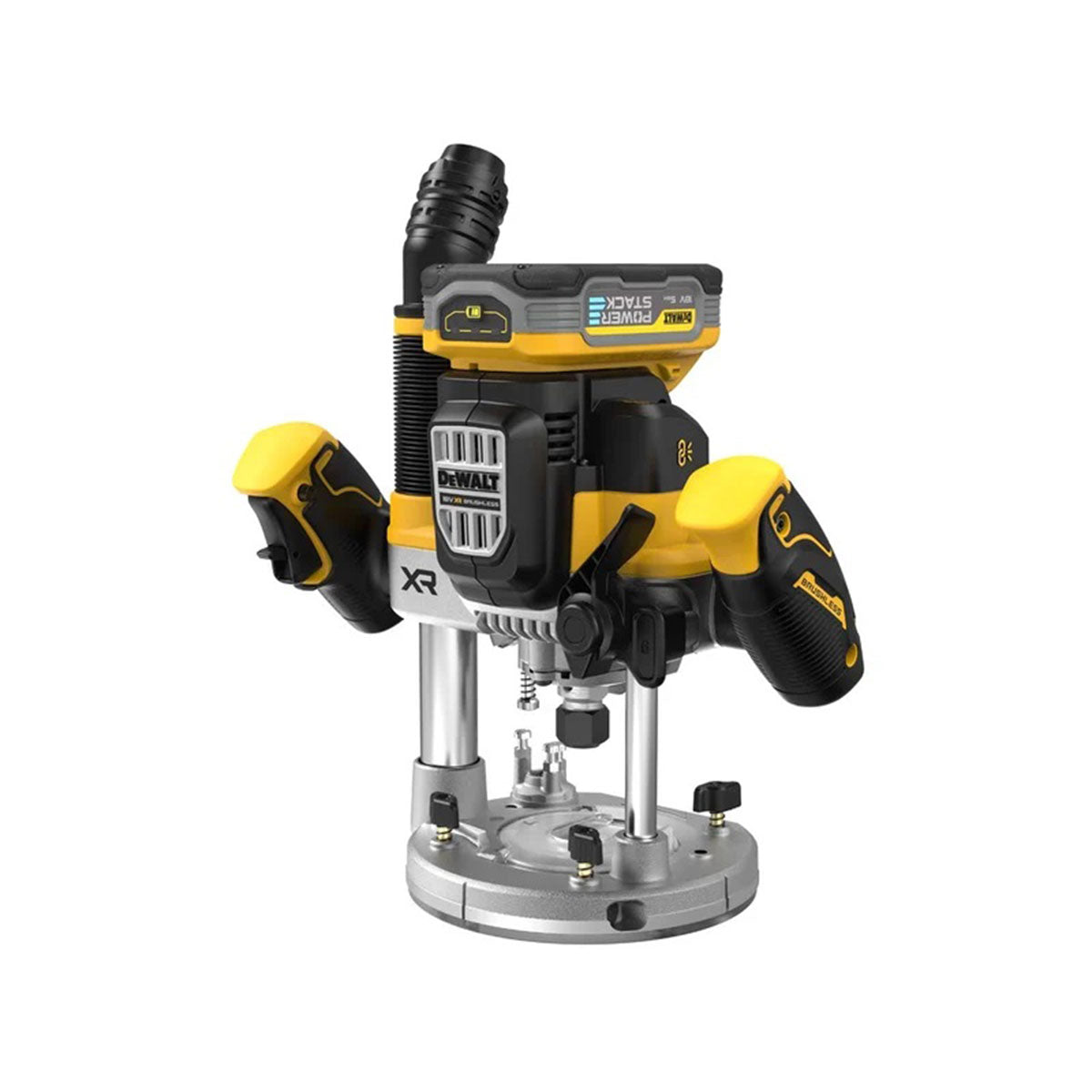 Dewalt DCW620H2-GB 18V XR Brushless 1/2" Plunge Router with 2 x 5.0Ah Powerstack Battery Charger & TSTAK Case - MonkeyTools