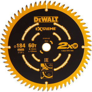 Dewalt DT1670-QZ 184mm Mitre Saw Blade 60T - MonkeyTools
