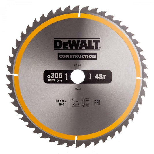 Dewalt DT1959-QZ 305mm Construction Circular Saw Blade 48T - MonkeyTools