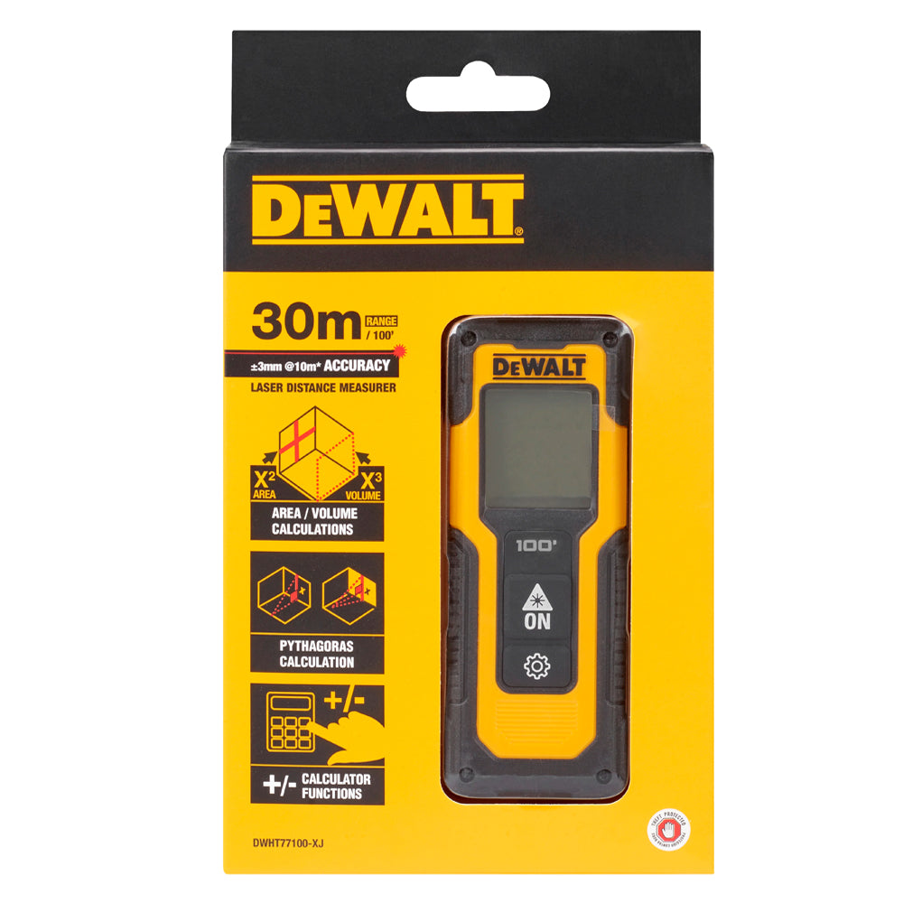Dewalt DWHT77100-XJ 30m Laser Distance Measure - MonkeyTools