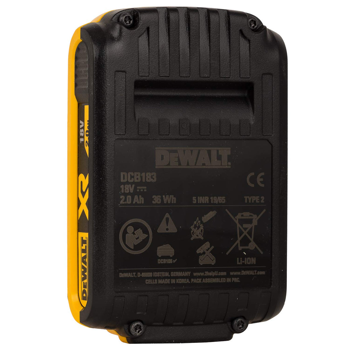 Dewalt Genuine DCB183 18V XR Li-ion 2.0Ah Battery - MonkeyTools