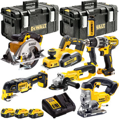 Dewalt 18V 7 Piece Power Tool Kit with 3 x 5.0Ah Batteries
