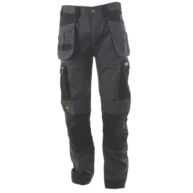 DEWALT BARSTOW HOLSTER WORK TROUSERS CHARCOAL GREY 30" W 29" L - MonkeyTools