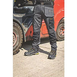 DEWALT BARSTOW HOLSTER WORK TROUSERS CHARCOAL GREY 32" W 31" L - MonkeyTools