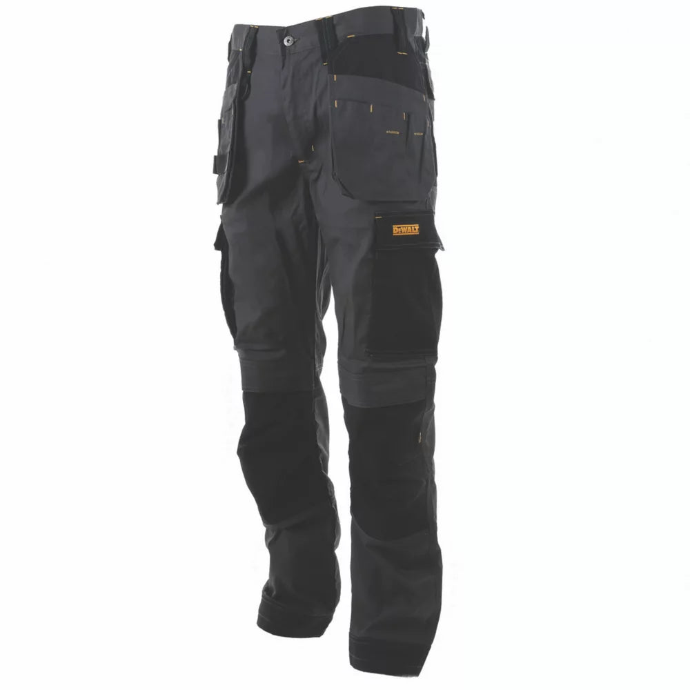 DEWALT BARSTOW HOLSTER WORK TROUSERS CHARCOAL GREY 32" W 31" L - MonkeyTools