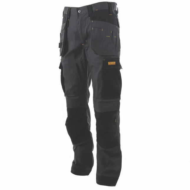 DEWALT BARSTOW HOLSTER WORK TROUSERS CHARCOAL GREY 32" W 31" L - MonkeyTools
