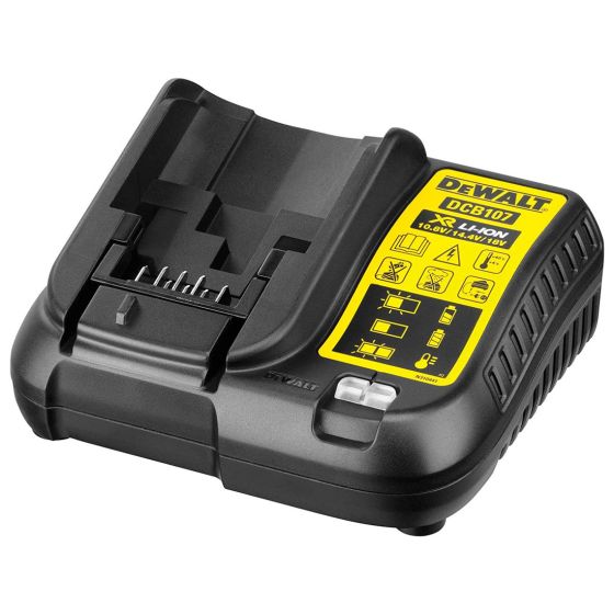 DEWALT DCB107 BATTERY CHARGER FOR 10.8V, 14.4V & 18V XR LI-ION SLIDE BATTERIES - MonkeyTools