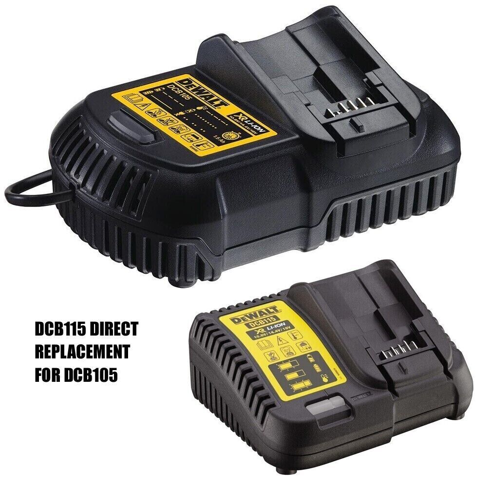 DeWalt DCB115 XR Multi Voltage Li-Ion Battery Charger 10.8v 18v Fast New DCB105 - MonkeyTools