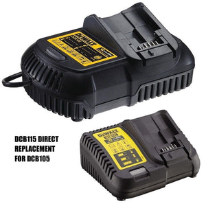 DeWalt DCB115 XR Multi Voltage Li-Ion Battery Charger 10.8v 18v Fast New DCB105 - MonkeyTools