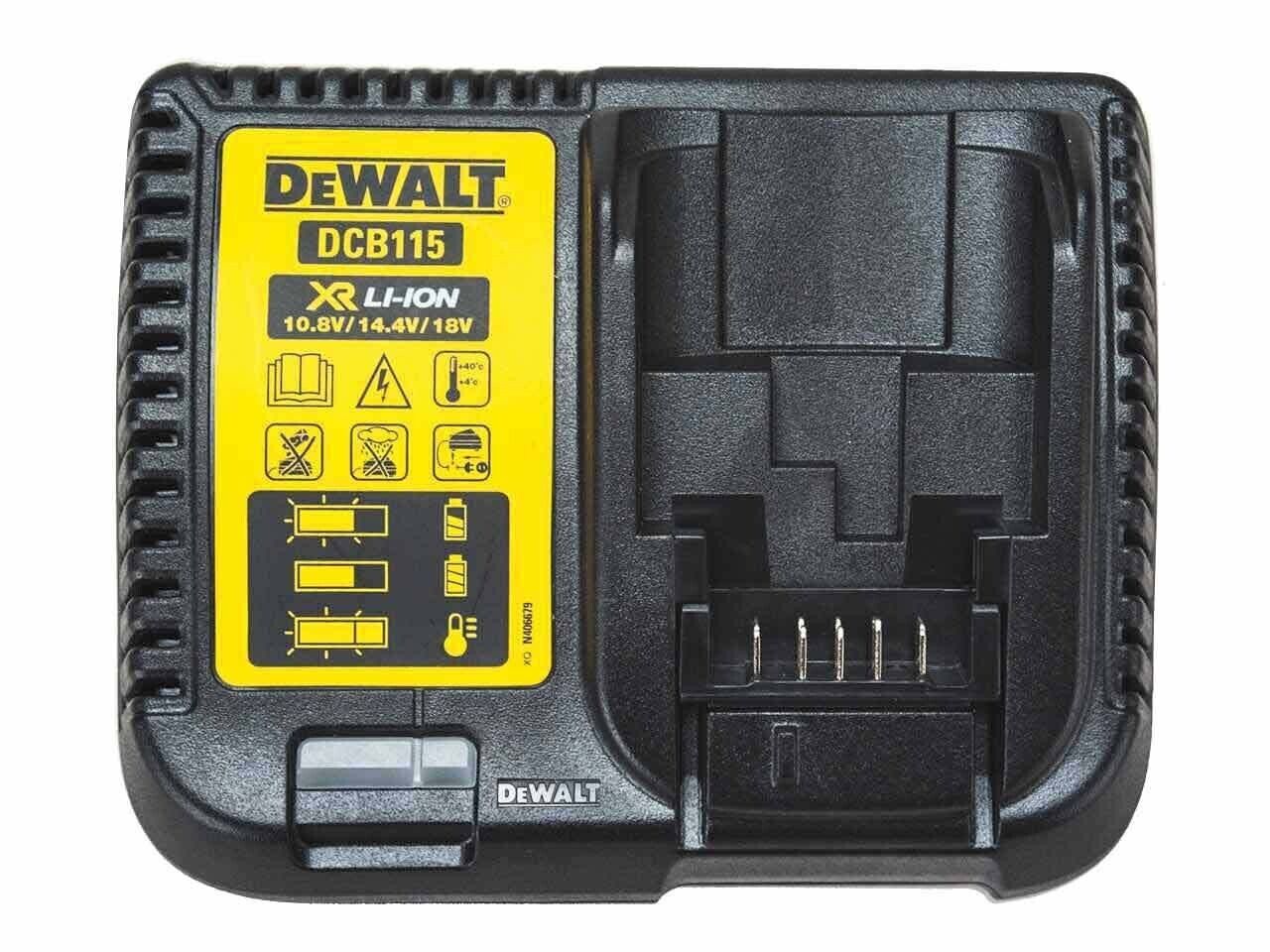 DeWalt DCB115 XR Multi Voltage Li-Ion Battery Charger 10.8v 18v Fast New DCB105 - MonkeyTools
