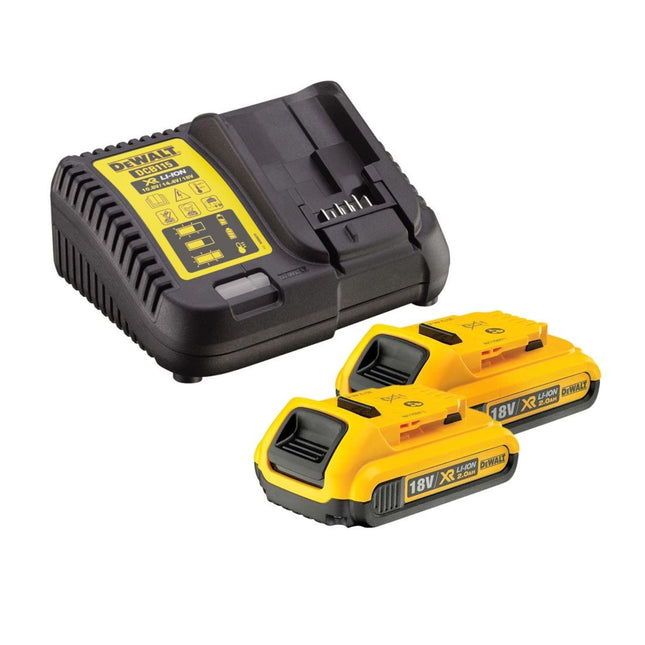 DEWALT DCB115D2 2X 2.0AH 18V XR LI-ION BATTERIES AND DCB115 CHARGER STARTER KIT - MonkeyTools