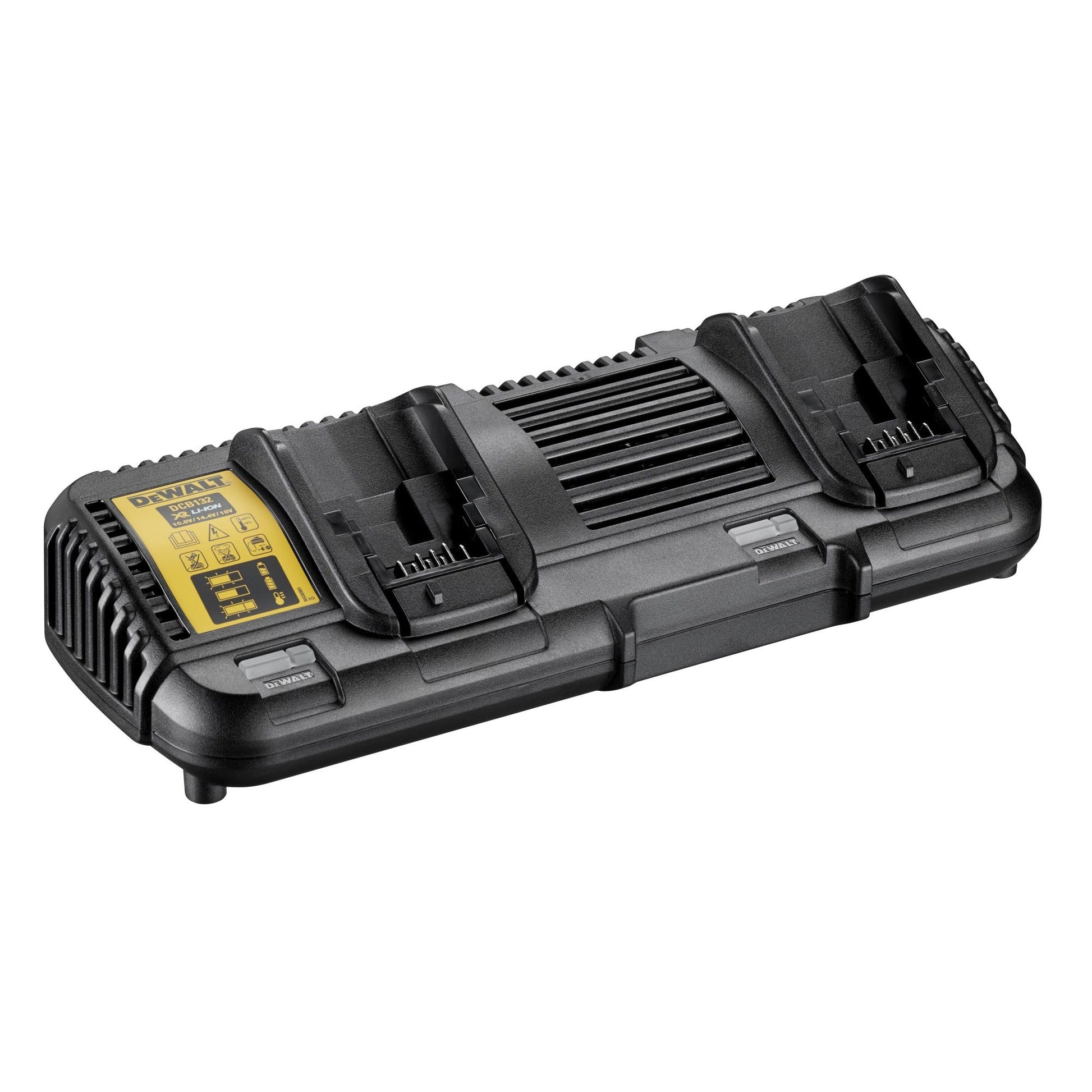 DEWALT DCB132 DUAL PORT TWIN BATTERY CHARGER FOR 10.8V, 14.4V, 18V XR & 54V XR FLEXVOLT LI-ION BATTERIES - MonkeyTools