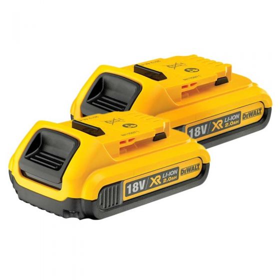DEWALT DCB183X2 18V XR SLIDE 2.0AH LI-ION BATTERY TWIN PACK - MonkeyTools